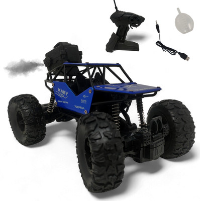 Aavkar creation Rock car blue For Kids With Fully Remote Control And Mist Smoke(Multicolor)