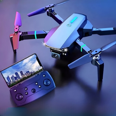 Ezerio E88 Pro Drone 4k HD Foldable Camera Mini Drone 720p Video Wide Camera WIFI FPV Drone