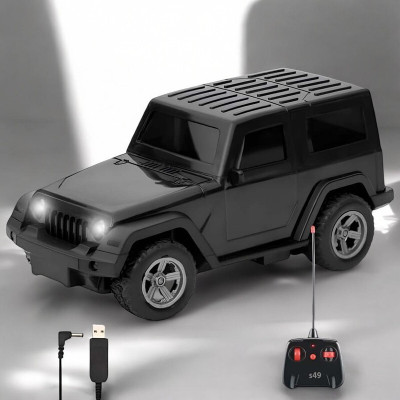 SNM97 Remote control Thar Rechargable RC Toys For Kids With Music_E89(Black)