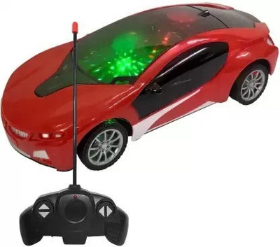 TOYZ 4 FUN 4 Function Remote Control Famous car Toy with 3D Lights for Kids(Red)