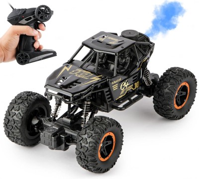 Just97 Remote Control Car For Kids With Smoke Effect 2 Wd Monster Truck For kids C99(Black)