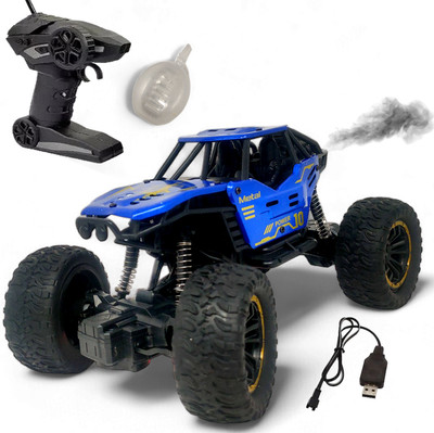 Aavkar creation BlueRemote Conrol Rock Car for Kids Boys and Girl Both with Mist Smoke Monster(Multicolor)