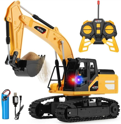 HALO NATION 6 Channel RC Excavator Rechargeable Truck With 360° Rotation & Moving Shovel(Multicolor)
