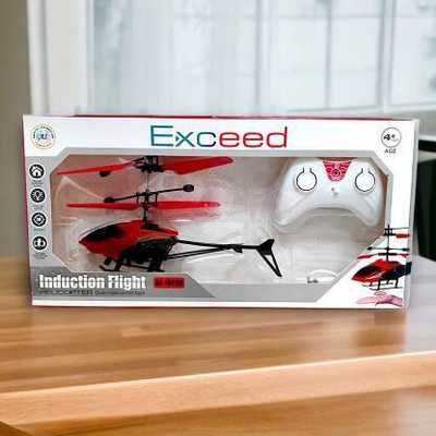 JOYWHIZ Toy Charging Helicopter with 3D Light Toys Exceed23(Multicolor)