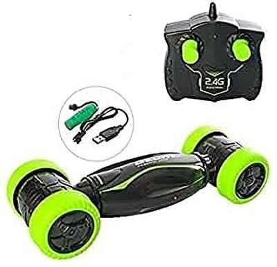 VVG TRADERS RC Double Sided 360 Degree Flips Stunt Car 4WD 2.4GHz Remote Control Gesture(Multicolor)