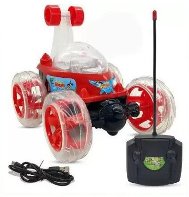 RSA enterprises 360°Rolling Twister with Colorful Lights & Music Rechargeable kids(Red)