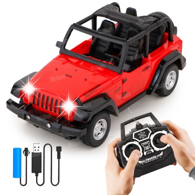 FIDDLERZ Remote Control Car Toys for Boys USB Rechargable Racing Sports RC Cars for Kids(Red)