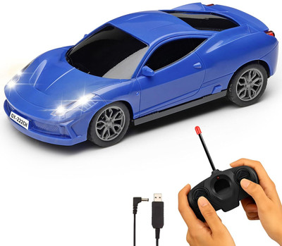BHARDWAJ Rechargeable Remote Control Car Toy | High Speed Racing Toy Car for Kids(Blue)