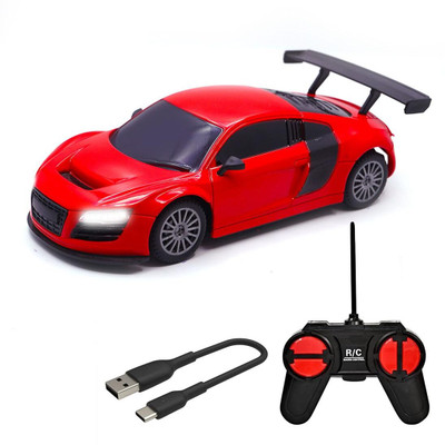 Wembley High Speed Mini 1:24 Scale Rechargeable Remote Control car with Lithium Battery(Red)