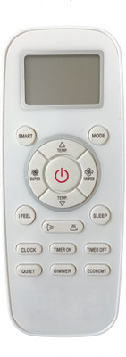 LipiWorld 197A AC Remote Control (Old Remote Exactly Same Remote Will Only Work) Compatible For Bluestar AC Remote Controller(Grey)