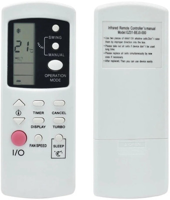 ERNIL GZ01-BEJ0-000 Compatible AC Remote for Haier/Videocon/Godrej AC Remote (TURBO Button)(Old Remote Must be Same) Remote Controller(White)