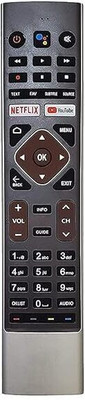 Tech Vibes Haier HTR-U27E with Bluetooth Voice Command Function Remote Compatible with HTR-U27E HAIER Android Television with Voice Haier HTR U27E Remote Controller(Black)