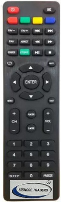 Kishore Traders Compatible Remote Control for Intex 3210 Eye Safe 3107 Avoir Led Tv Intex Avoir, Intex 3107, Intex Eye Safe, Intex 3210, Videocon Led Tv 32 inch, Impex Led Tv Remote Controller(Black)