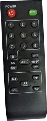 Ehop IT-1800 Compatible Remote Control for  Home Theater System Intex Remote Controller(Black)