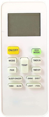 BhalTech 149A AC Remote Control (Old Remote Exactly Same Remote Will Only Work) Compatible for Midea AC Remote Controller(White)