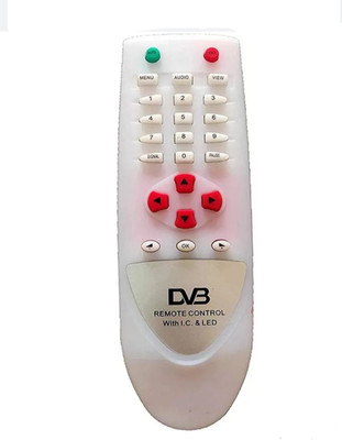 Sugnesh 101N remote for free to air set top box with Unbreakable ABS plastic body, DD direct free DVB DTH remote control Remote Controller(White)