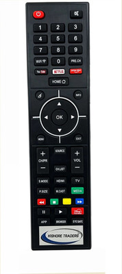Kishore Traders Compatible Remote Control For Murphy Full Hd Smart Led Tv ( WiFi Button ) Murphy Smart Led Tv Remote Controller(Black)