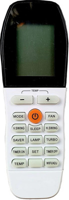 BhalTech 248 AC Compatible for  VOLTAS AC Remote Controller(White)