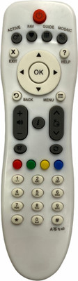 NixGlobal D2H Latest Non_Rf Remote Compatible for VIDEOCON D2H SET-TOP BOX Remote Controller(White)