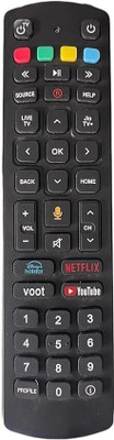 ditec Bluetooth Voice Remote Compatible for DTH Set-Top Box - Pairing Required. Jio Fiber Remote Controller(Black)