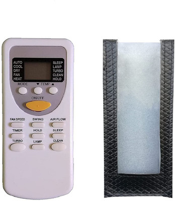 BhalTech VE-49 PU Leather Case Cover Perfect Fitting Specially Designed Fully Protective (Only Remote Cover) Pls Check Your Remote Dimensions Compatible for Cruise AC Remote Controller(Black)