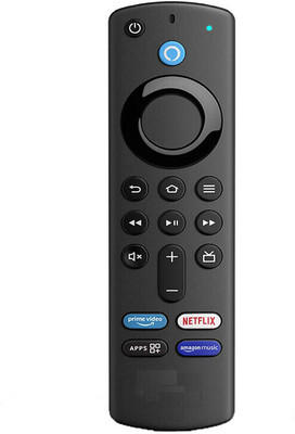 Trust Edge Fire-Stick Remote Control Compatible with Amzon Alexa Voice FlRE TV Stick 3rd Gen) Fire Stick Remote Remote Controller(Black)
