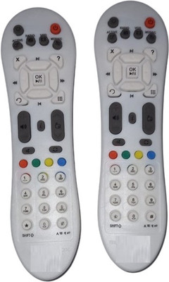 PMRK BEST IN BEST SUITABLE FOR  D2H OLD COMBO TV REMOTE SMART TV V.IDEOCON Remote Controller(Black)
