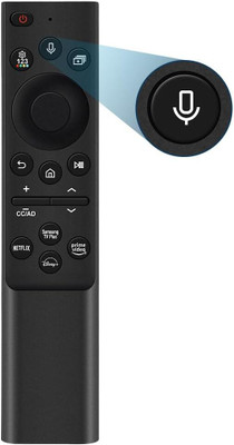 HDF Remote Control Compatible for Samsung TV With Voice & Google Assistant Supported QLED Series (BN59-01363A) Smart TV with Voice & Google Asst Supp & Netflix Samsung Smart TV Remote-Please match The Image With Old Remote Controller(Black)
