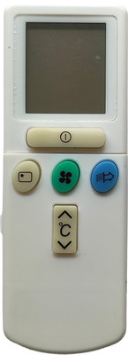 Harsh Enterprises Compatible for Hitachi Split/Window AC Remote control with Stand Side Open Model AC Remote control with Battery Free Harsh Enterprises Remote Controller(White)