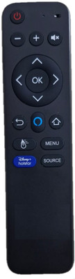 LUNAGARIYA Compatible for  LCD/LED Remote WITH VOICE AKAI Remote Controller(Black)