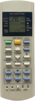 Haimac ac remote ® AC Remote No. 29B, Compatible for  Inverter AC Remote Control Panasonic Remote Controller(White)
