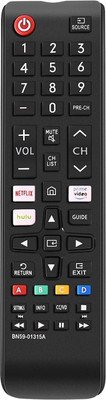 VIRERA Universal Remote Control for All  LCD LED HDTV 3D Smart TVs Models Remote Samsung Remote Controller(Black)