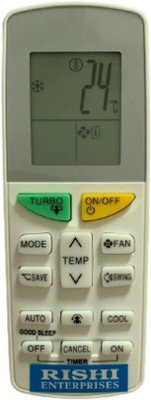 RISHI ENTERPRISES THIS REMOTE IS COMPATIBLE FOR  AC REMOTE {202} DAIKIN Remote Controller(White)