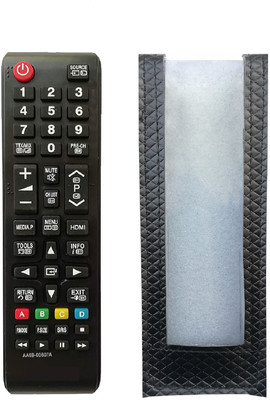LipiWorld AA59-00607A LED Remote Control (with Remote Cover) Compatible for  Samsung Tv Remote Controller(Black)
