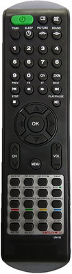 NixGlobal UNI152 VMT22 Universal Remote Compatible with VIDEOCON SMART LED LCD TV Remote Controller(Black)