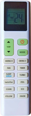NixGlobal 254 KEL-VINAT0R AC Remote Compatible with KELVINATOR 1 / 1.5 / 2 TON AC Remote Controller(White)