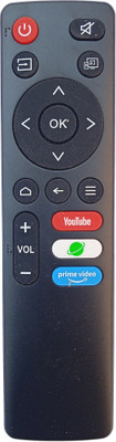 LipiWorld Led Smart Tv Android Remote Control (NO Voice Function) Compatible For Tv BPL Tv Remote Controller(Black)