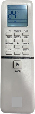 Akshita AC-25400A Split AC Remote Control With Back-Light BPL AC With Display Light Remote Controller(White)