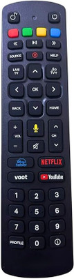 TTH Jio Fiber Set Top Box Voice Remote Replacement Voice Supported Remote Control Jio, Jio TV, With Voice Function, Jio TV DTH, Jio DTH Remote Controller(Black)