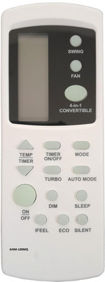 ANM Remote Compatible MARQ 1.5 Ton Split Inverter 4-in-1 Convertible Turbo Cool 153IPG23WQ Remote Controller(White)