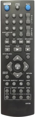 BhalTech UN190 DVD System Universal Remote Control Compatible for Sony Philip Lg Sam-Sung and Many More DVD Remote Controller(Black)