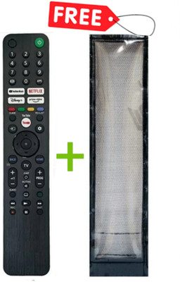 Sugnesh (Remote + Cover) Compatible with Sony Smart led/lcd Tv Remote with PU leather Cover, (No Voice Command), (Before Order,match with your old remote) Remote Controller(Black) Sugnesh (Remote + Cover) Compatible with Sony Smart led/lcd Tv Remote with PU leather Cover, (No Voice Command), (Before Order,match with your old remote) Remote Controller(Black)
