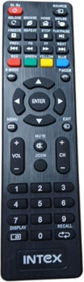 Tke  LCD LED TV Remote Control(045) Intex Remote Controller(Black)