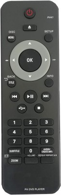 Isonix RM-D750,RC-2011, RM-D622, HPH103-3141, HPH091-RC2010, PH 31 DVD and Home Theatre Philips Remote Controller(Black)