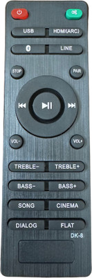 MechFox Home Theatre Remote Control Compatible Multimedia Speaker| HT-1Q | Blaupunkt (Supports USB function) Remote Controller(Black)