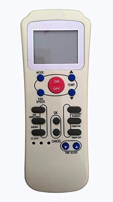 AEROTEK Compatible Ac Remote  Model WIndow/Split Carrier Remote Controller(White)