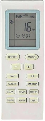 InheriTech  Remote for Voltaas, Display Backlight Included, White AC Remote Controller(White)