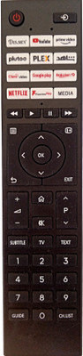 LipiWorld TOS01 LED Smart TV Remote Control [Non-Voice] Compatible For  Toshiba Tv Remote Controller(Black)