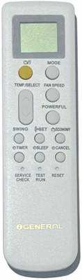 Emmar Shoppe Remote Control Compatible With  Split Ac Model No:AR-RPA1E O General Remote Controller(White)