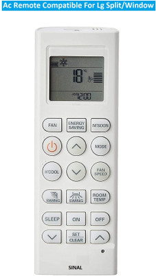 SINAL AC Remote Compatible With  (AMT11) LG Remote Controller(White)